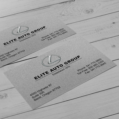 Business Card - 14pt. Pearl Metallic Fiber Cover with Gloss Coating