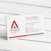 Business Card - 38pt. Triplex Ultra Cover with Red Center Layer, Velvet Finish