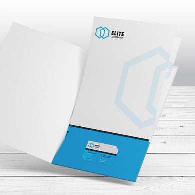 Presentation Folder - 16pt. Matte Cover with Satin Aqueous Coating
